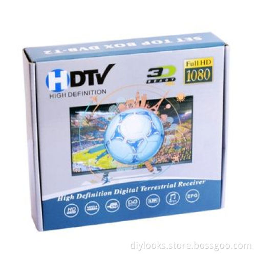 H.264 MPEG-4 HD 1080P DVB-T2 Mini Terrestrial 3D Digital TV Receiver, Supports USB/HDMINew